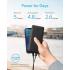 Anker PowerCore 20K Portable Fast Charger Power Bank 20,000mAh & USB-C & USB-A Output - Black